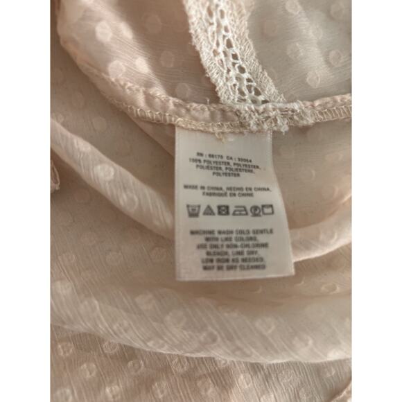 Vanessa Virginia Blouse Medium Textured Lightweight anthropologie - Picture 7 of 10